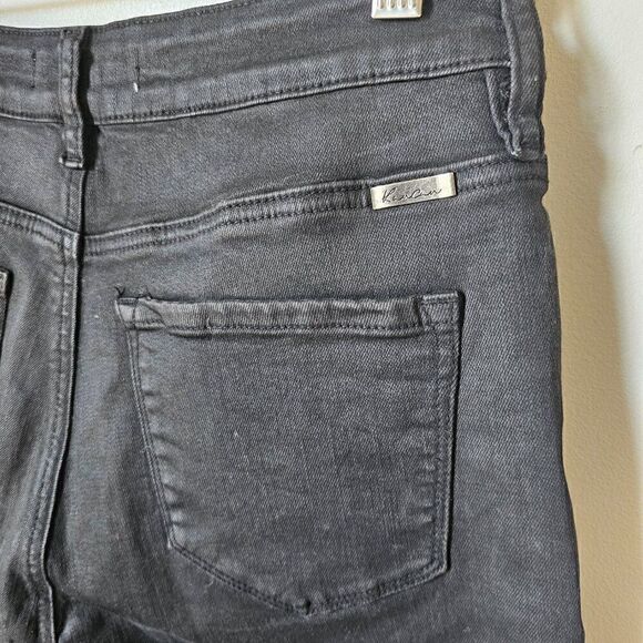 EUC LIKE NEW KANCAN BLACK 2 TONED RAW HEM HIGH RISE JEGGING SIZE 11 / 29 - Picture 5 of 16